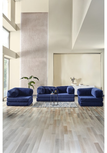 Legom Avanos Aktivite Koltuğu Yatak Olabilen Çok Amaçlı Kanepe Koltuk Takımı Mavi Mavi