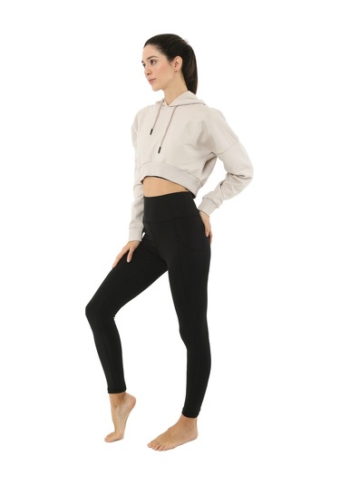 Scorp Joy Yüksek Bel Cepli Spor Tayt Siyah