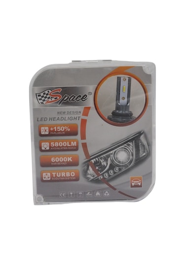 Led Xenon Led Far ampulü 6000Kelvin 11600 Lümen 12V H9005