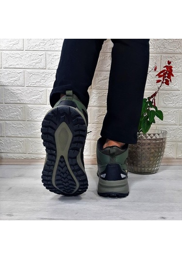 Jump 28680 Haki Waterproof Kaymaz Taban Erkek Bot 001