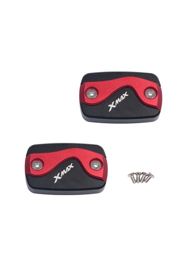 Dinosaurs Xmax Logosu Kırmızı Yamaha Yamaha Xmax3002 015-2018 Modifiye Fren Yağı Deposu Kapağı Pompa Kapağı Yağ İçin Uygundur Gosterildigi Gibi