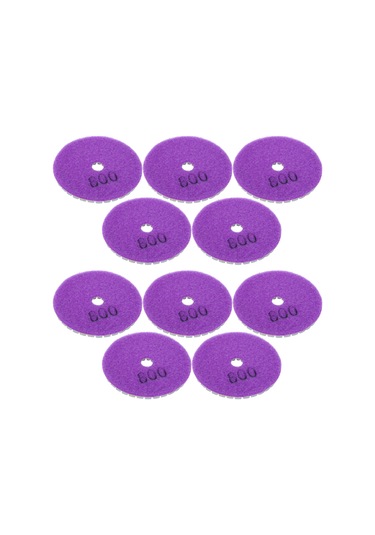 Reedark 3 İnç Beyaz Zımparalı Taş Pasta 800 Tane , Taş, Granit, Mermer, Seramik İçin Islak/kuru Cila, 10 Adet Paket