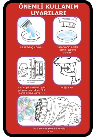 Mofy Baby 23 Kanal Pilli Baloncuk Makinesi Baloncuk Tabancası Köpük Tabancası Bubble Gun Ördek