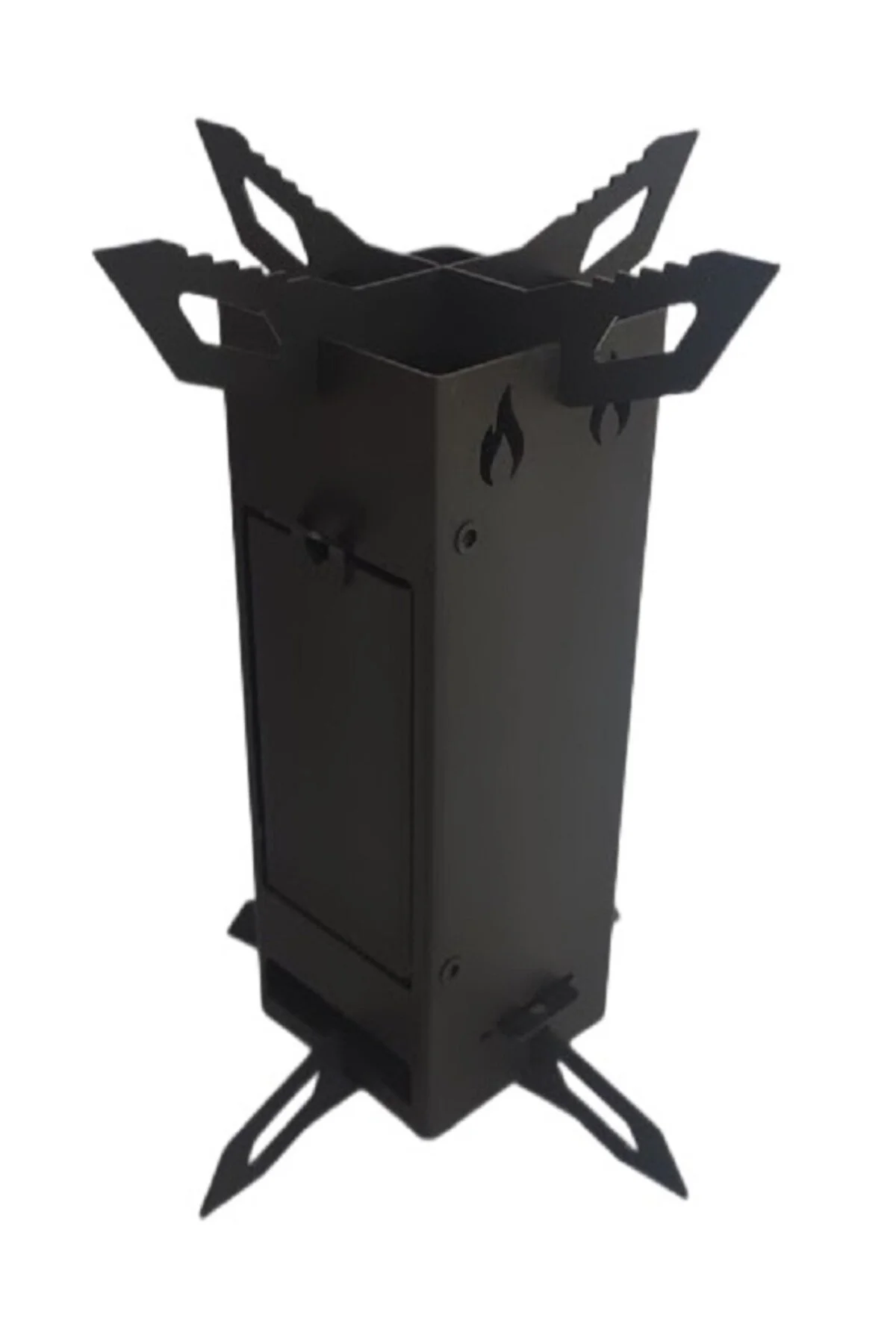 Model Rs Roket Soba , Kampçı Sobası, Odun Ateşinde Çay, Taşınabilir-portatif Soba