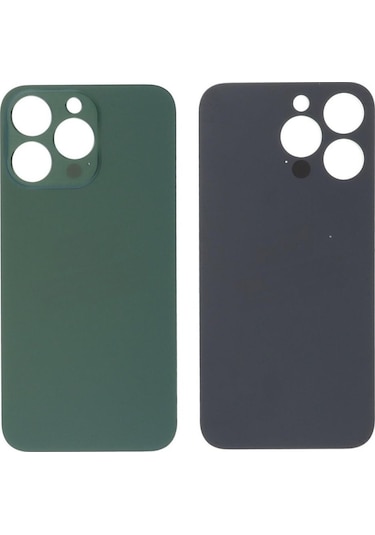 Apple Uyumlu iPhone 13 Pro Arka Pil Batarya Kapağı - Lens Hariç Yeşil