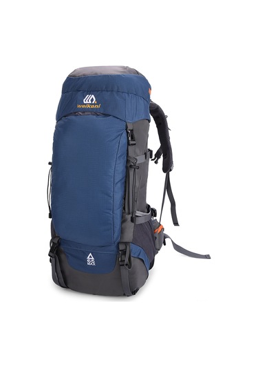 Yuntech01 65l Büyük Kapasiteli Su Geçirmez Sırt Çantası - Kamp Ve Seyahat İçin Mükemmel Koyu Mavi