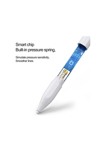 Joyroom Jr-k12 Zhen Miao Serisi Otomatik Çift Modlu Kapasitif Stylus Kalem Beyaz