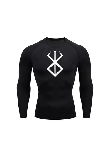 Kvk Rashguard Berserker Siyah Spor Uzun Kollu Tişört 227678788 Siyah