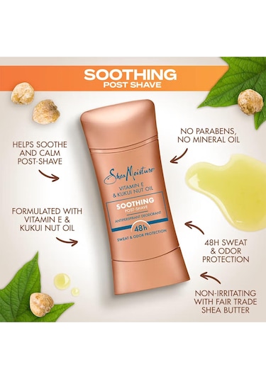 Shea Moisture Vitamin E & Kukui Nut Oil Antiperspirant Stick Deodorant 74gr