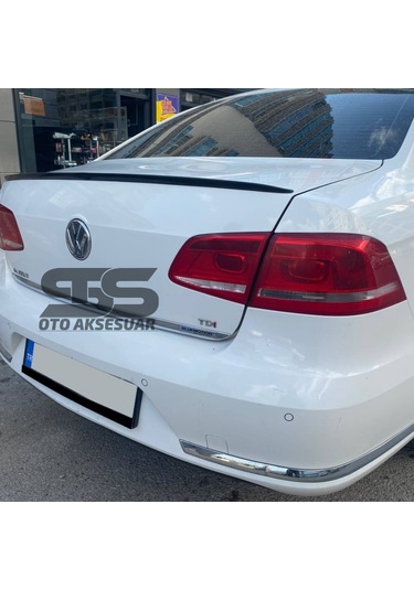 Volkswagen Passat B6 - B7 - B8 Type 2006 - 2020 Uyumlu Bagaj Üstü Spoiler Piano Black