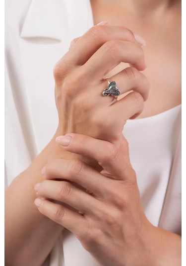 Lucente Fil Yüzük 925 Ayar Gümüş 226326423 Gri