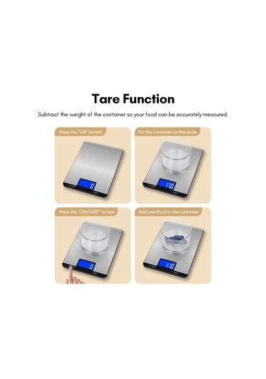 Hfambition Dijital Mutfak Terazi, 7 Ölçü Birimi, Lcd Ekran, Dokunmatik Tuş, Usb Şarjlı, 5kg Hassasiyetli, Paslanmaz Çelik Yüzey Siyah