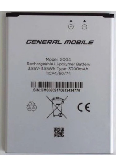 General Mobile Uyumlu Gm6 Batarya Pil G004