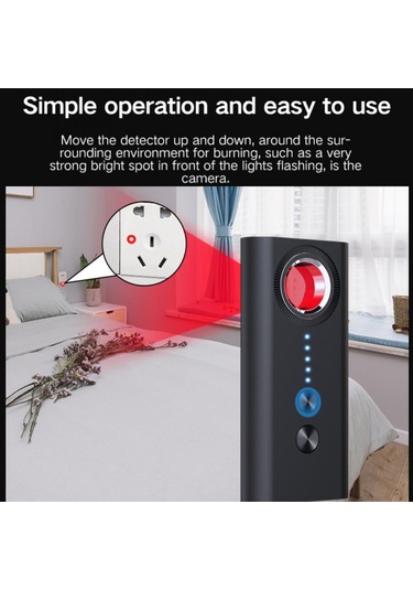 Sones T1 Kamera Dedektörü Gps Konumlandırma Monitörü İzleme Dedektörü Siyah Siyah