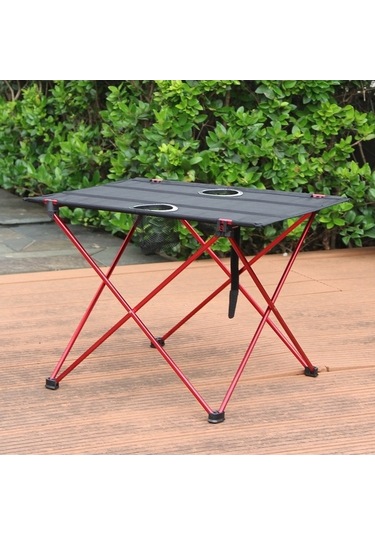 Novahub 8249 Açık Ultra Hafif Alüminyum Katlanır Masa Küçük Taşınabilir Piknik Masası Orange Turuncu Turuncu