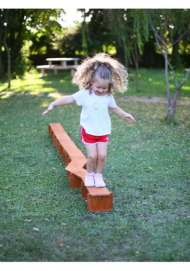 Mandu Ahşap Denge Platformu Denge Tahtası Ahşap Rengi