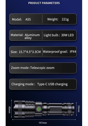 Artfulabode Yürüyüşleri Yüksek Ve Süper Su Siyah Şarj Parlak Lümens, Led İçin, İçin Güçlü Geçirmez Fenerleri, Feneri, Feneri, El El El Edilebilir Durumlar Dağ Alanlar Acil Açık 30w Bm Siyah
