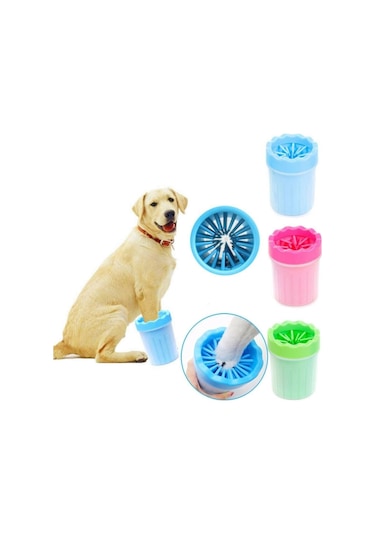 Köpek Pati Yıkama Aparatı Pati Temizleme Kovası Kupa Ayak 2 Boy