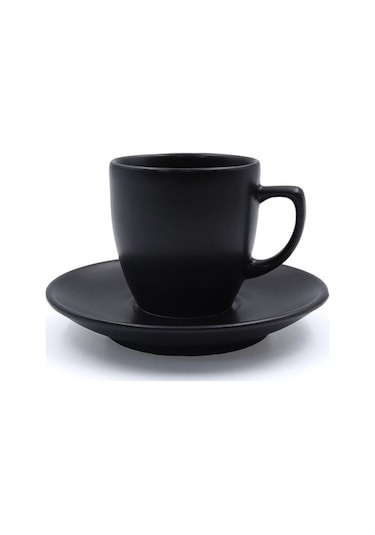 2'Li Siyah Fincan Takımı & Kokulu Bardak Mum Hediye Seti