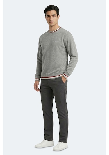 Slazenger Keystone I Erkek Gri Sweatshırt