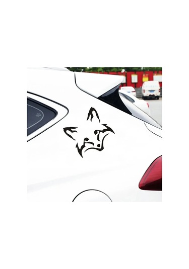 Vinil Tilki Yüz Araba Çıkartma Dekorasyon Motosiklet Çıkartma Sevimli Araba Dekorasyon Style8 25cm 1 Piece Set