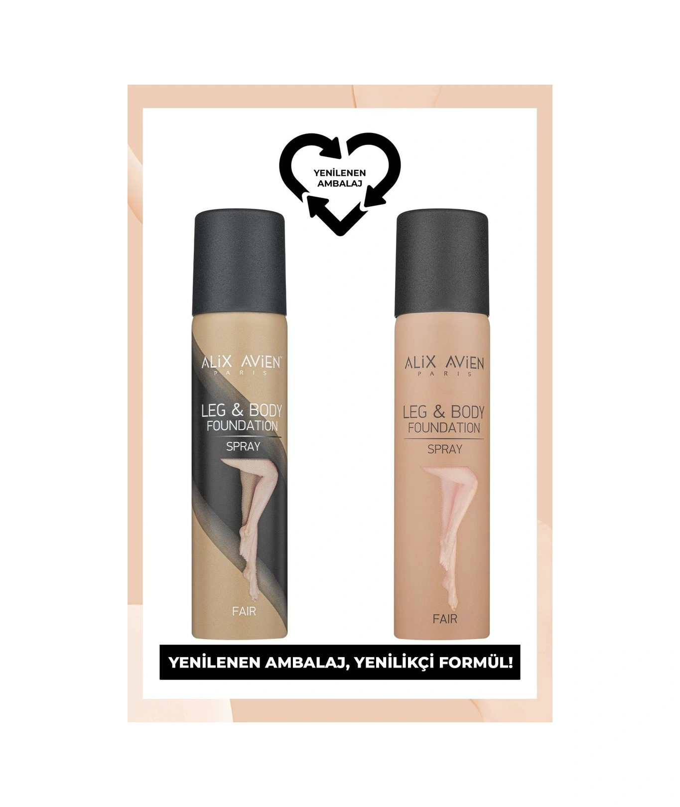 Alix Avien Vücut Makyajı Bronzlaştırıcı Etki Sprey Çorap Fondöteni Fair 75 ML