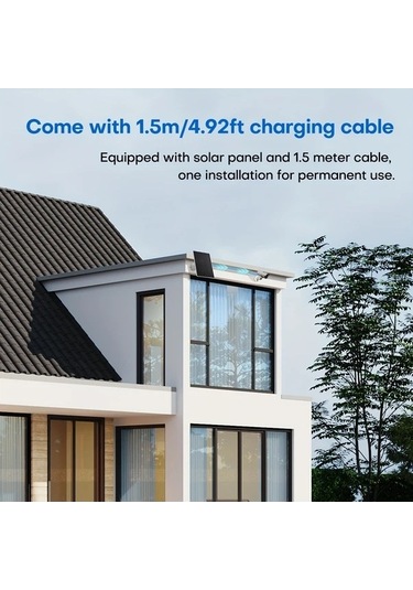 Besthome1 Dream011 3w Güneş Enerjili Şarj Cihazı, Siyah, 2 Adet