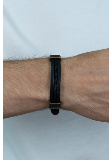 Deri Erkek Bileklik Tokalı Boyu Ayarlanabilir Ydb12 Çok Renkli