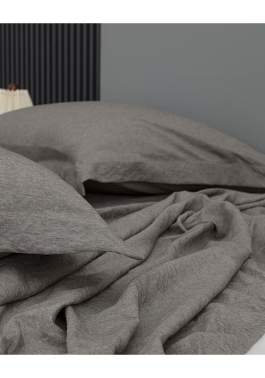 Madame Coco Meleni Tek Kişilik Comforter Set - Kahverengi Toprak