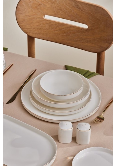 Karaca  Stream Bone Light Bach 29 Parça 6 Kişilik Yemek Takımı Gold