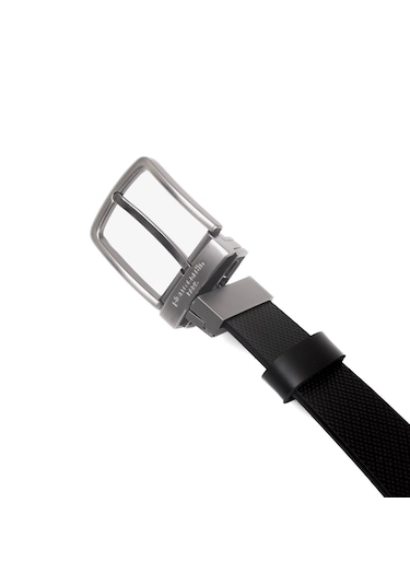 Pierre Cardin Çift Yönlü Deri Erkek Kemer En 4 Cm Pc4099 Siyah