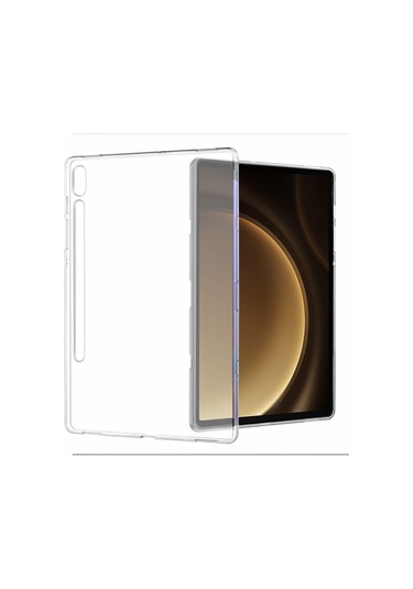 Samsung Galaxy Uyumlu Tab S10 Ultra Sm-x920/ X926 Kılıf 14.6" Şeffaf Esnek Silikon Arka Kapak