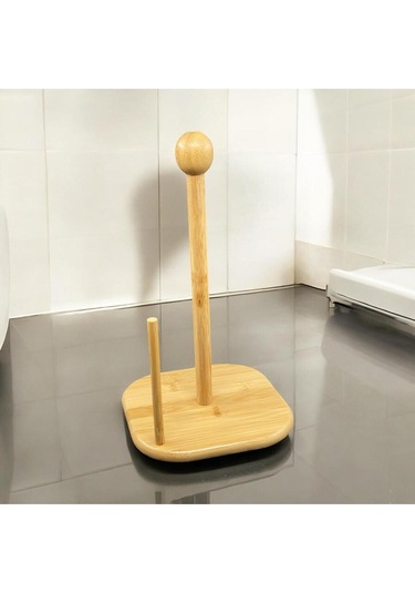Bambu Kağıt Havluluk Düzenleyici Banyo Peçetelik Bej