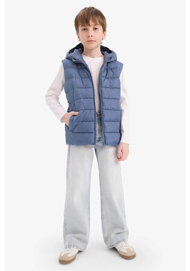 Defacto Mavi Erkek Çocuk Yelek E7497a8/gr171 Mavi