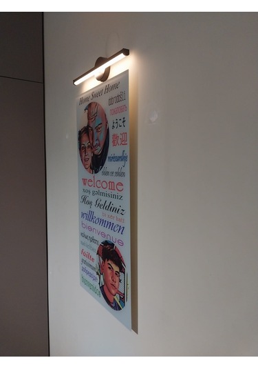 Kişiye Özel Kırılmaz Cam Baskı Hoşgeldiniz Karşılama Yazısı+ışık