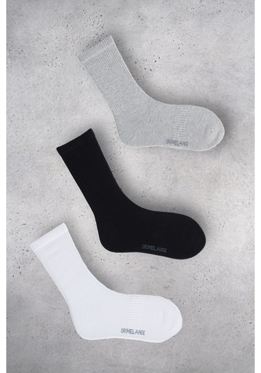 ELANOR Kadın Organik Pamuklu 3 Lü Paket Çok Renkli Çorap