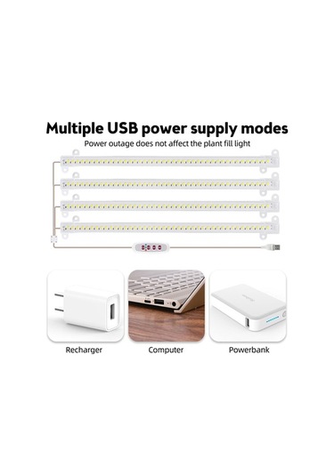 Fortunelane Güçlü 6.2w 126 Led Bitki Büyütme Lambası, 8/12/16h Zamanlayıcı, 226 Açılış, Pratik Kurulum Diğer