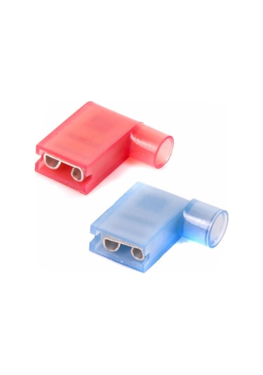 Tfdeb - 2862 1.5-2.5mm2 Tam İzoleli Polyamid Bayrak Tip Terminal Kablo Ucu Mavi 100 Adet