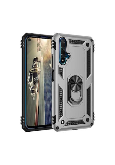 Huawei Honor 20 Kılıf Zore Vega Kapak Mavi