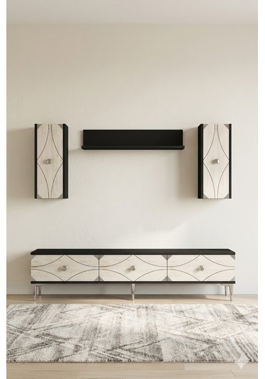 Tvr1897ats Alfa Tv Ünitesi Takımı Antrasit-beyaz-silver 180cm