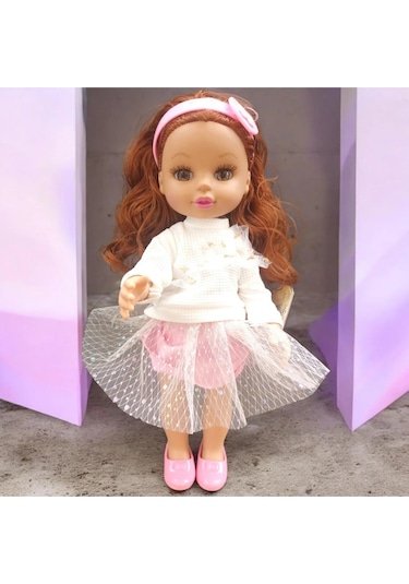 Dilayda Baby Şarkı Söyleyen Hareketli Eklemli Gerçekçi Vinil Et Bebek 35 Cm