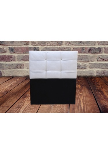 Başlık Eko 90 cm Suni Deri Beyaz Renk kapitone El yapım