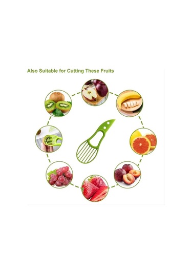 Mavi 3-in-1 Avokado Dilimleyici Shea Tart Tereyağı Meyve Soyucu Kesici Hamuru Ayırıcı Plastik Bıçak Mutfak Sebze Araçları Ev Aksesuarı Mavi