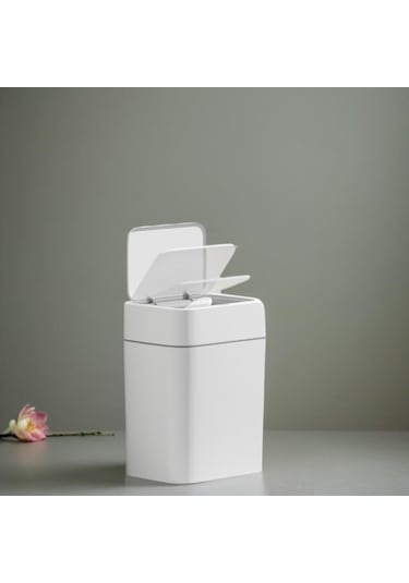 Sensörlü Çöp Kovası 18 Litre Beyaz
