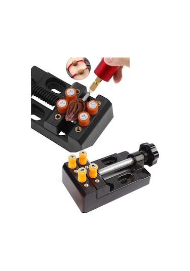 Alüminyum Gövde El Mengene Kelepçe Tezgah Mengenesi Sabitlemeli