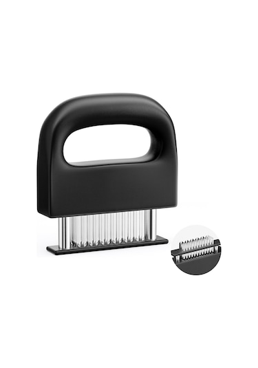 Et Yumuşatma Aleti, Tavuk, Sığır Eti, Biftek, Domuz Eti Ve Sığır Etini Yumuşatmak İçin 48 Paslanmaz Çelik Ultra Keskin İğne Bıçaklı Et Yumuşatma Zımbası