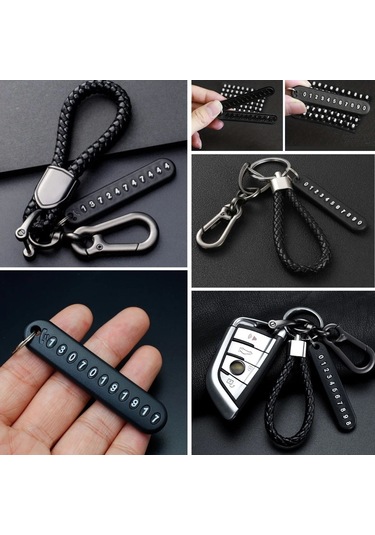 Buffer Anahtarlığa Takılabilentelefon Numarası Etiketli Numaratörlü Anahtarlık