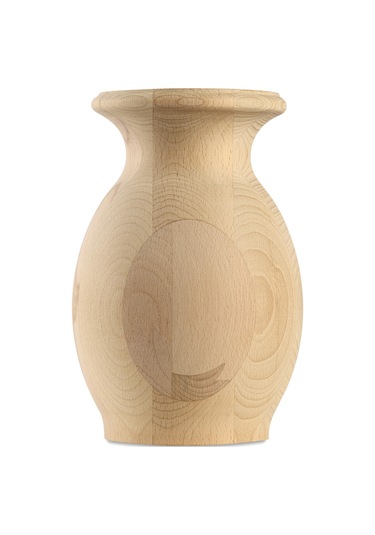 Ahşap Kayın Vazo / Stbl1008