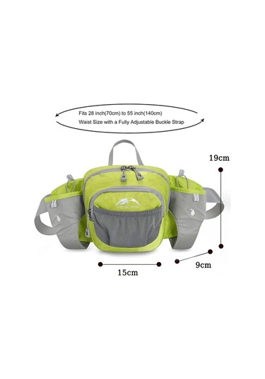 Flybuy Yürüyüşü Yürüyüşü Yeşil Tutacağı Su Su Şişesi Olan Köpek Geçirmez Dağ Çantası Çantası Bel Bel Xh Yeşil