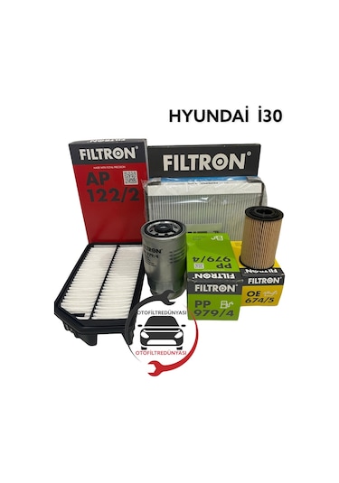 Hyundai I30 1.6 Crdi Filtron Filtre Bakım Seti (2012-2016) 330287637